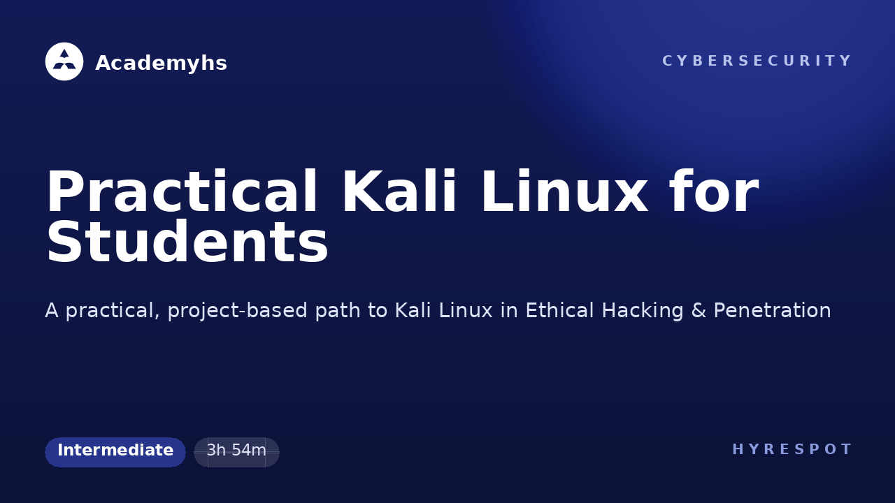 Practical Kali Linux for Students