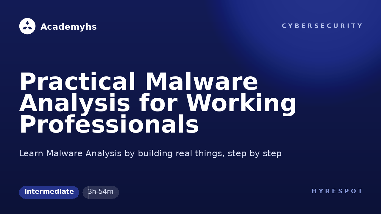 Practical Malware Analysis for Working Professionals