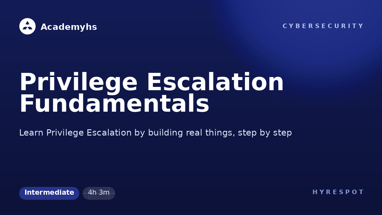 Privilege Escalation Fundamentals