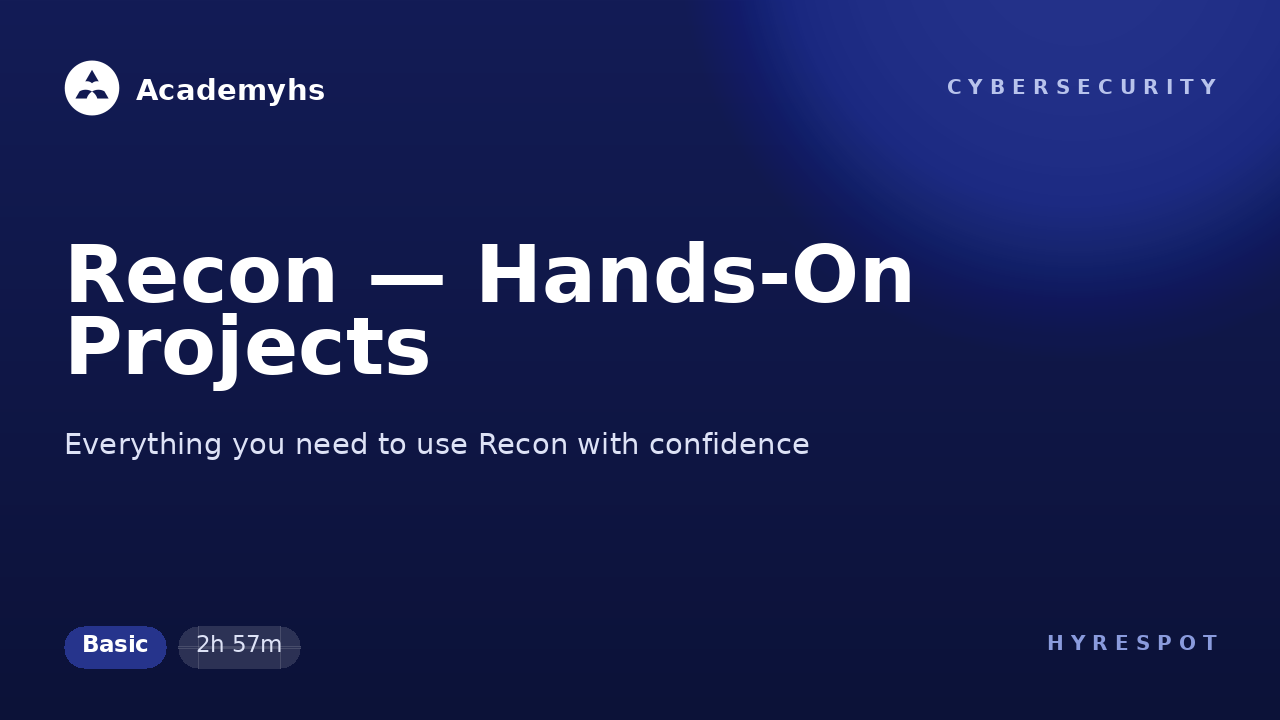 Recon — Hands-On Projects