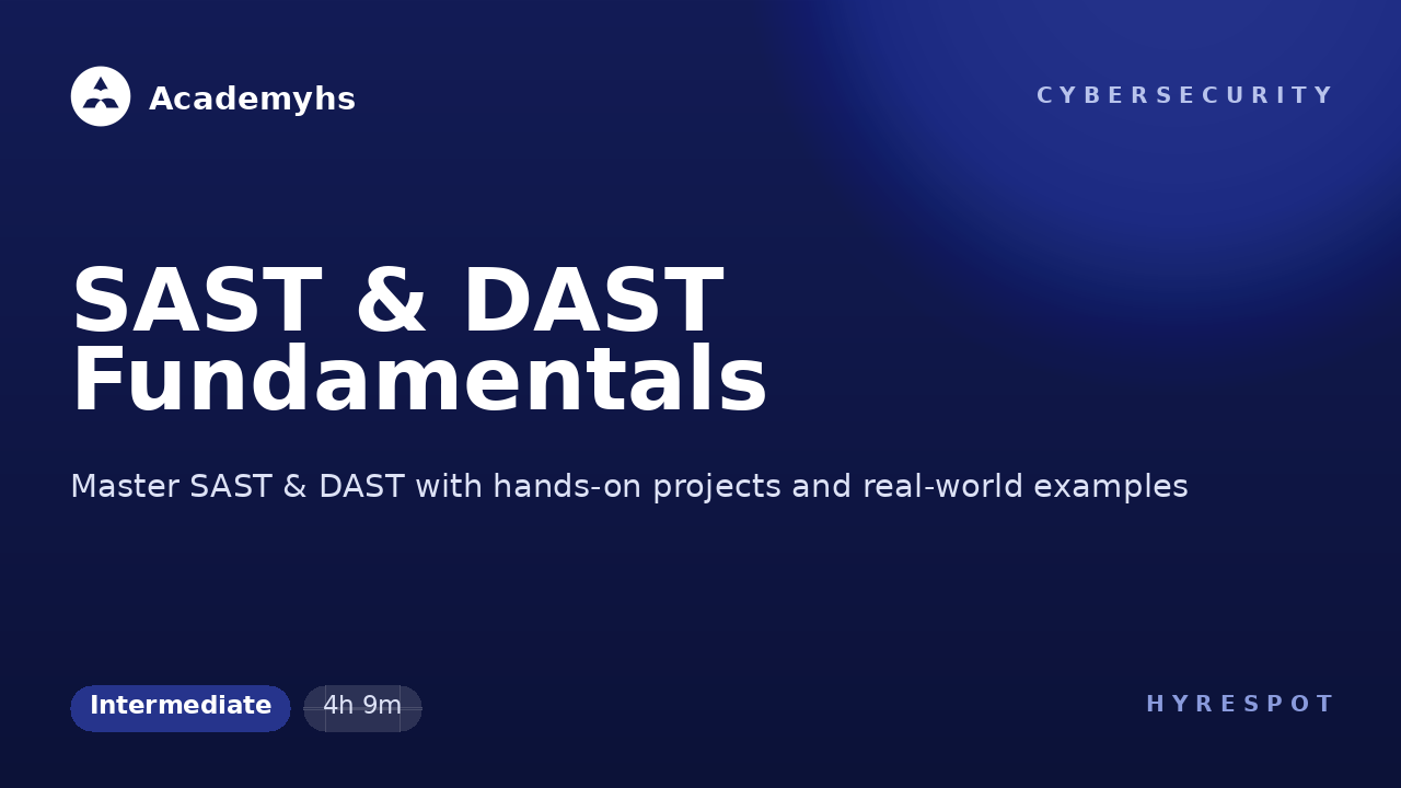 SAST & DAST Fundamentals