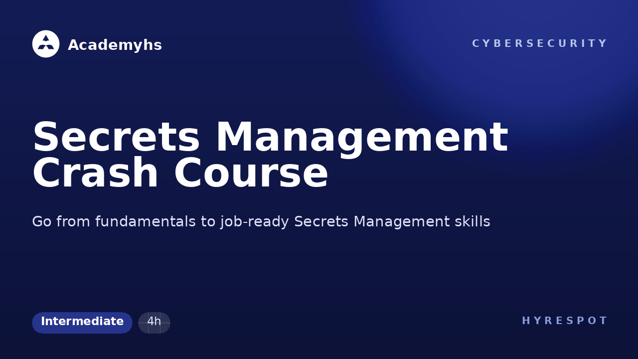 Secrets Management Crash Course