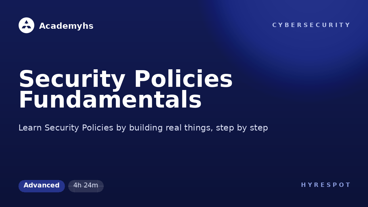 Security Policies Fundamentals