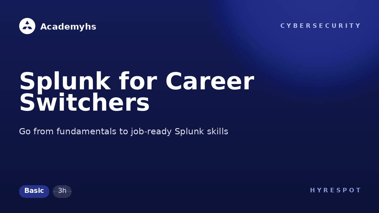 Splunk for Career Switchers