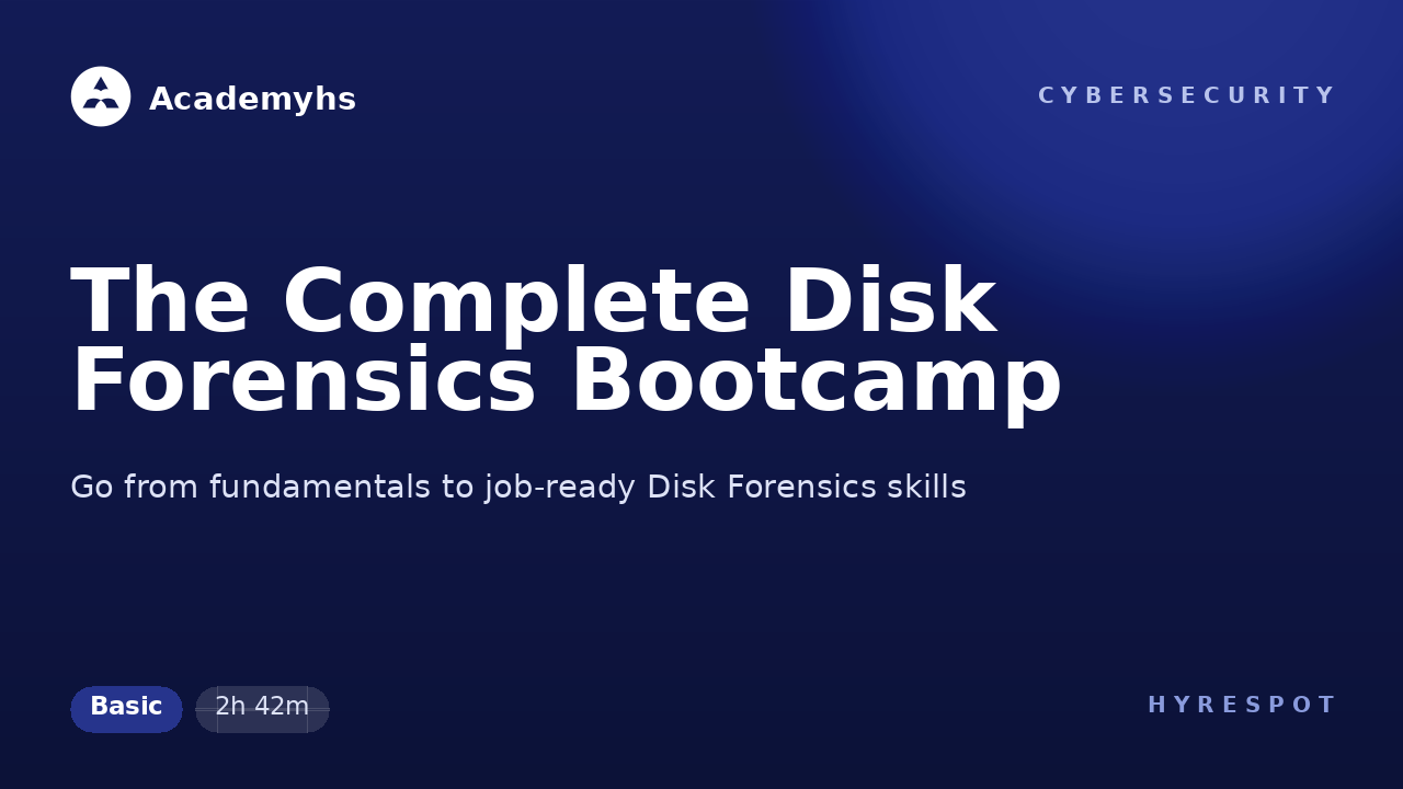 The Complete Disk Forensics Bootcamp