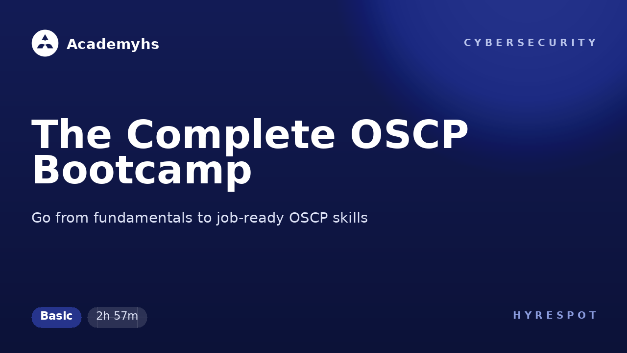 The Complete OSCP Bootcamp