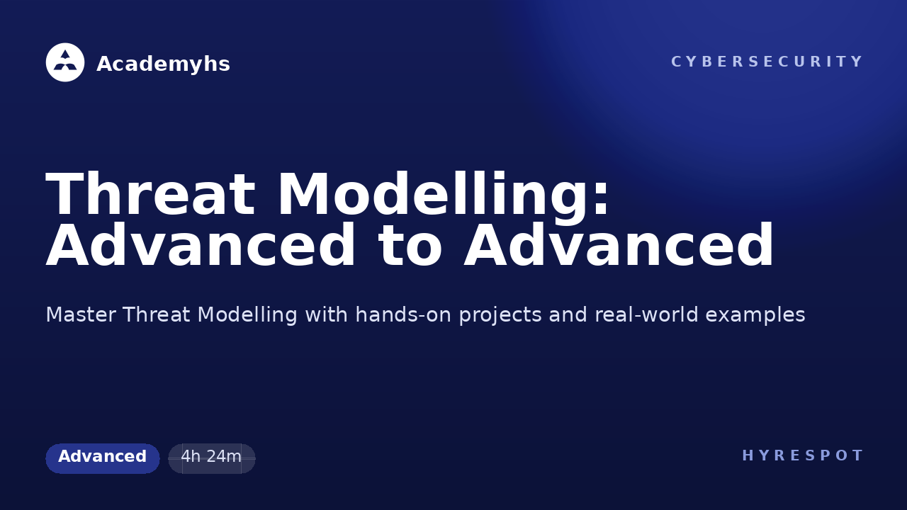 Threat Modelling: Advanced to Advanced