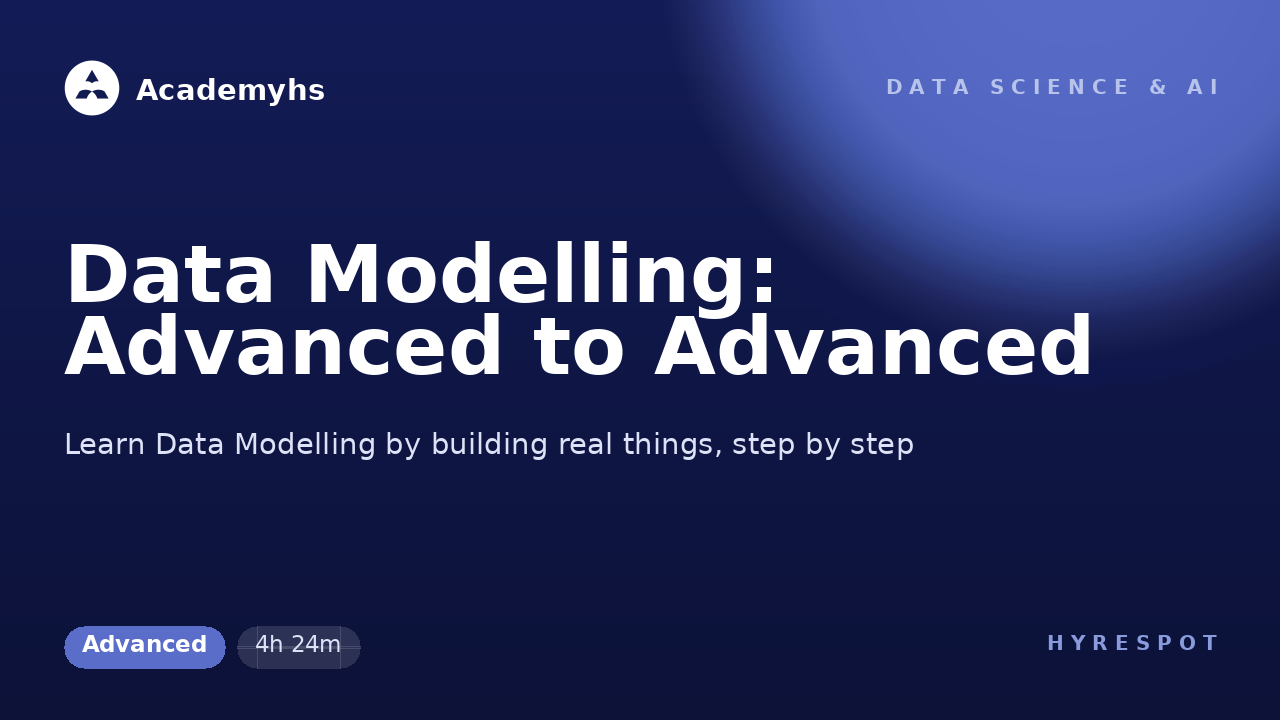 Data Modelling: Advanced to Advanced