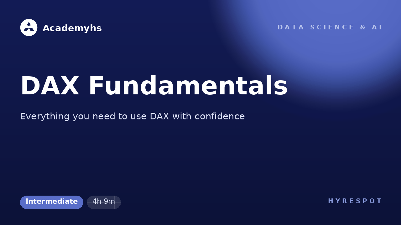 DAX Fundamentals