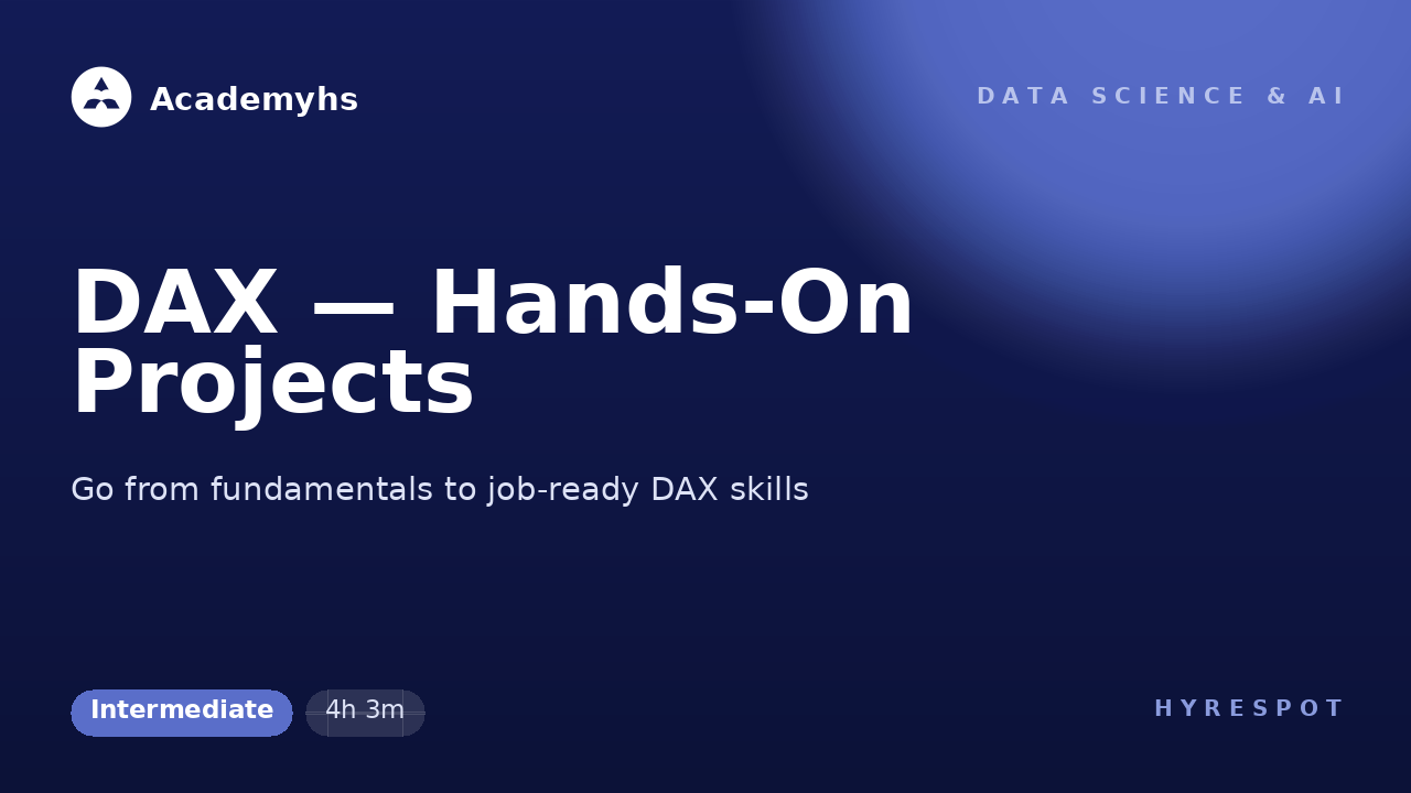 DAX — Hands-On Projects