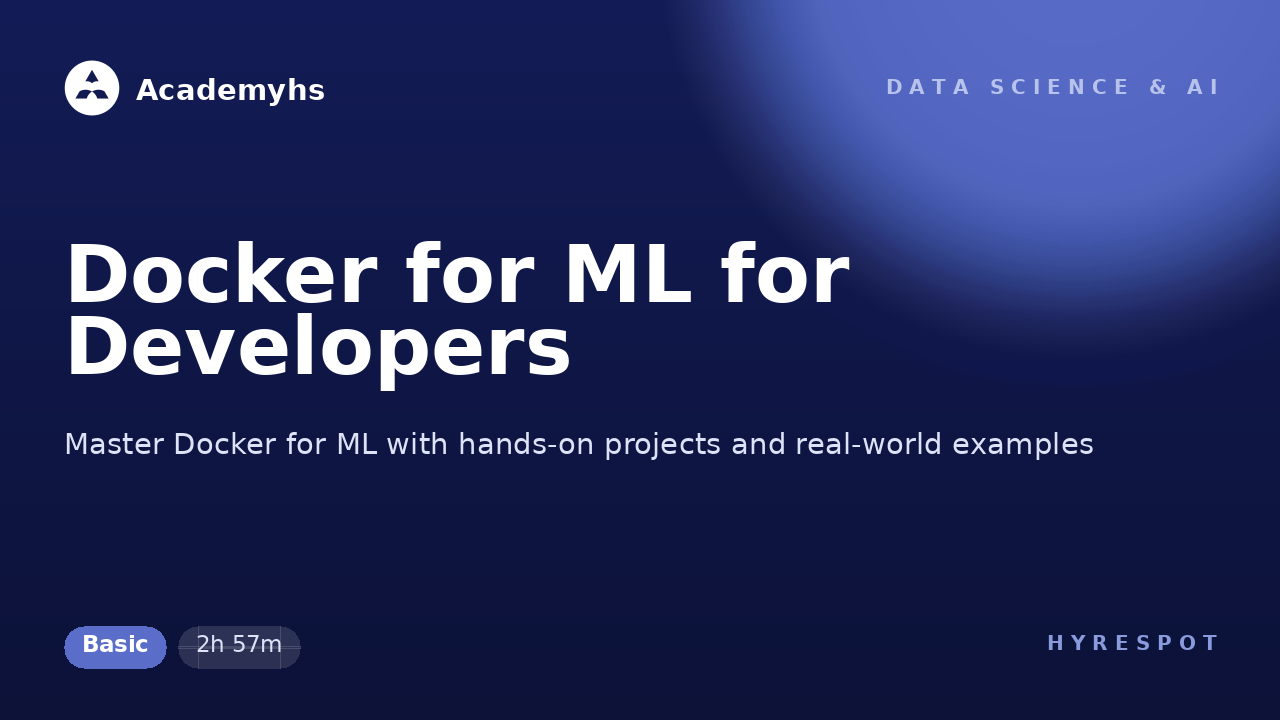 Docker for ML for Developers