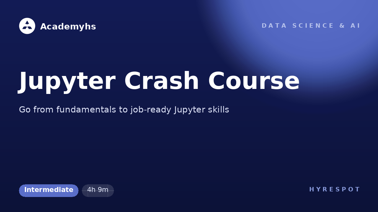 Jupyter Crash Course