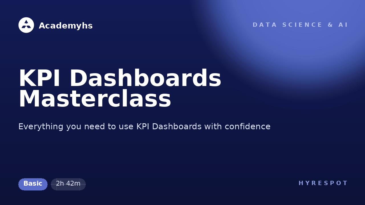 KPI Dashboards Masterclass