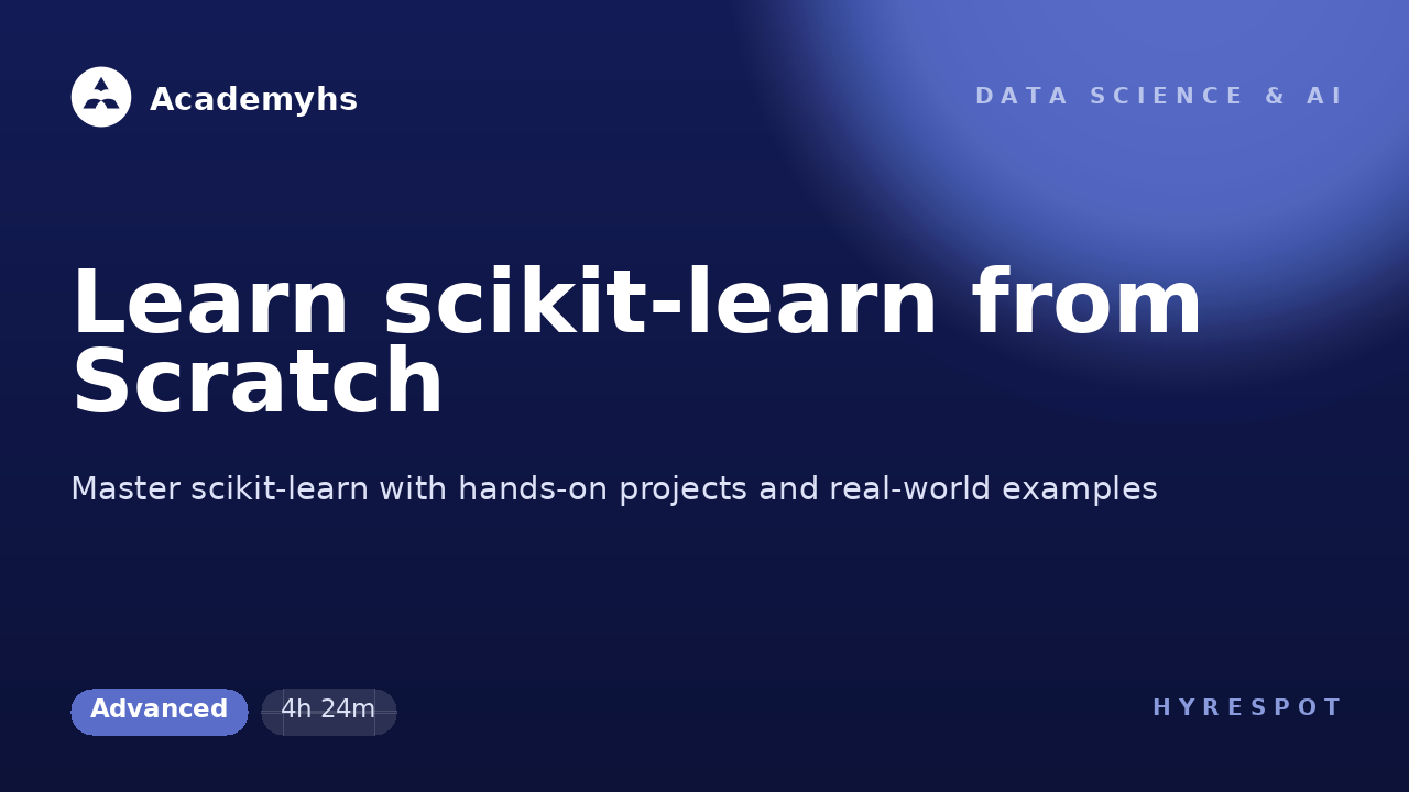 Learn scikit-learn from Scratch