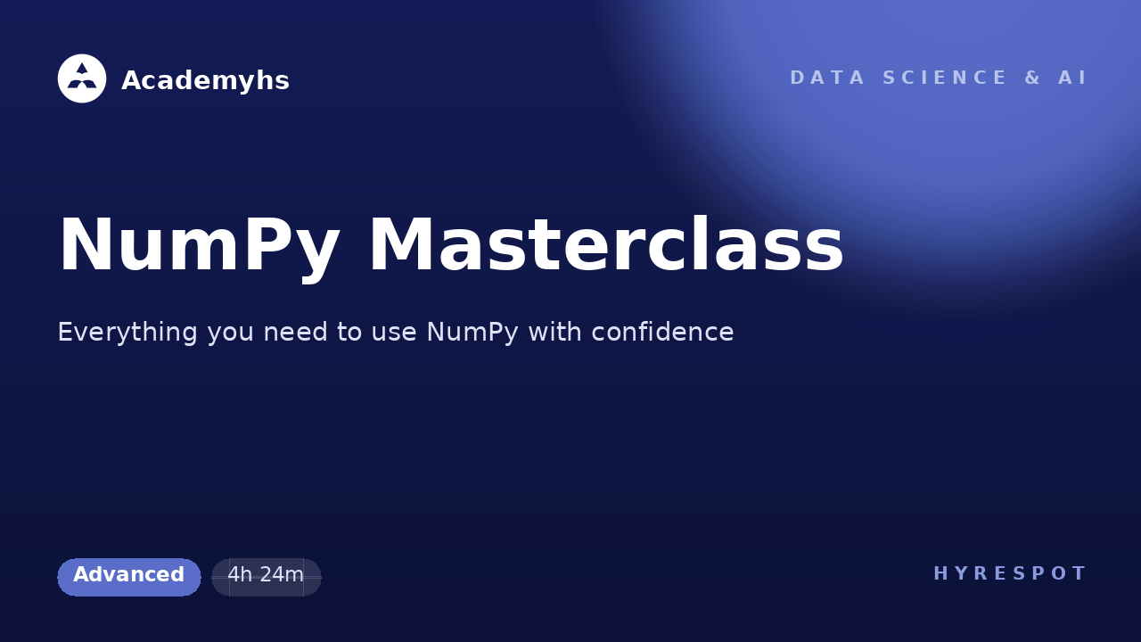 NumPy Masterclass