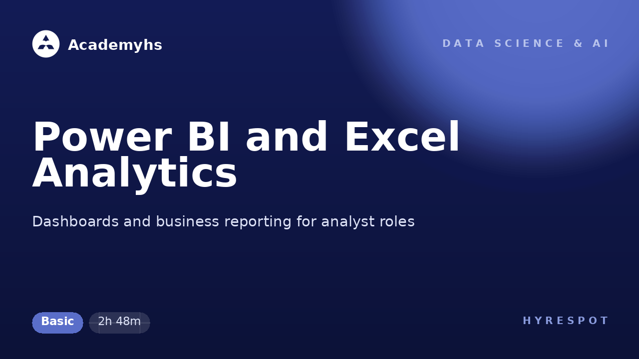 Power BI and Excel Analytics
