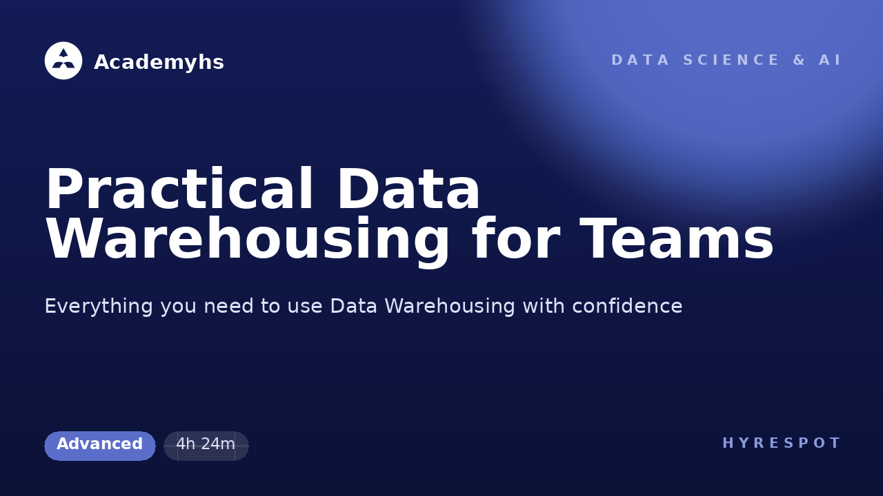 Practical Data Warehousing for Teams