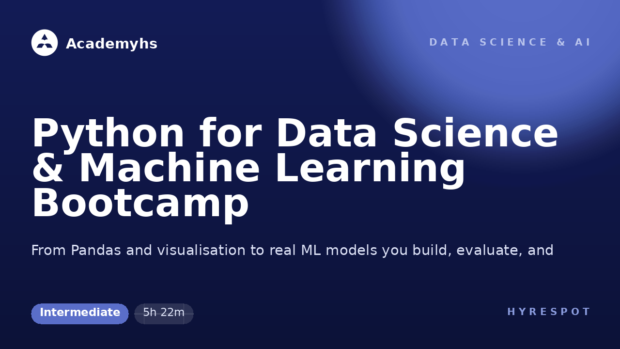Python for Data Science & Machine Learning Bootcamp