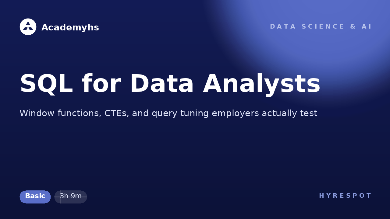 SQL for Data Analysts