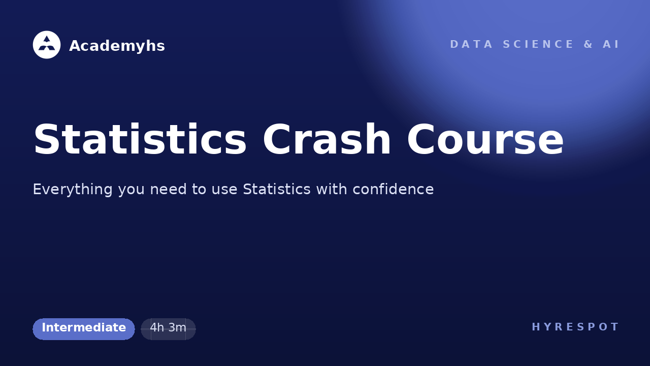 Statistics Crash Course