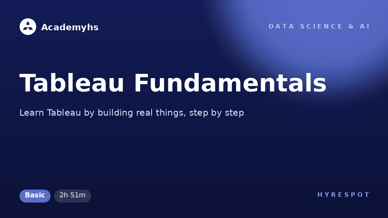 Tableau Fundamentals