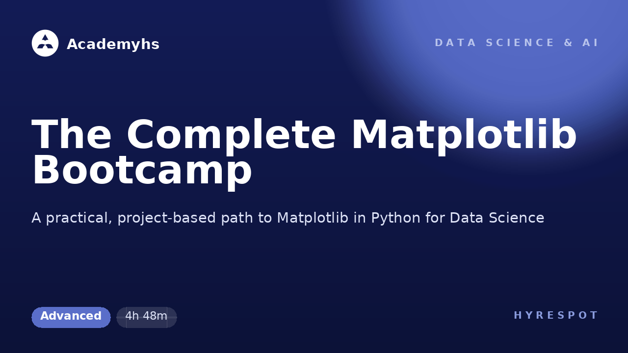 The Complete Matplotlib Bootcamp