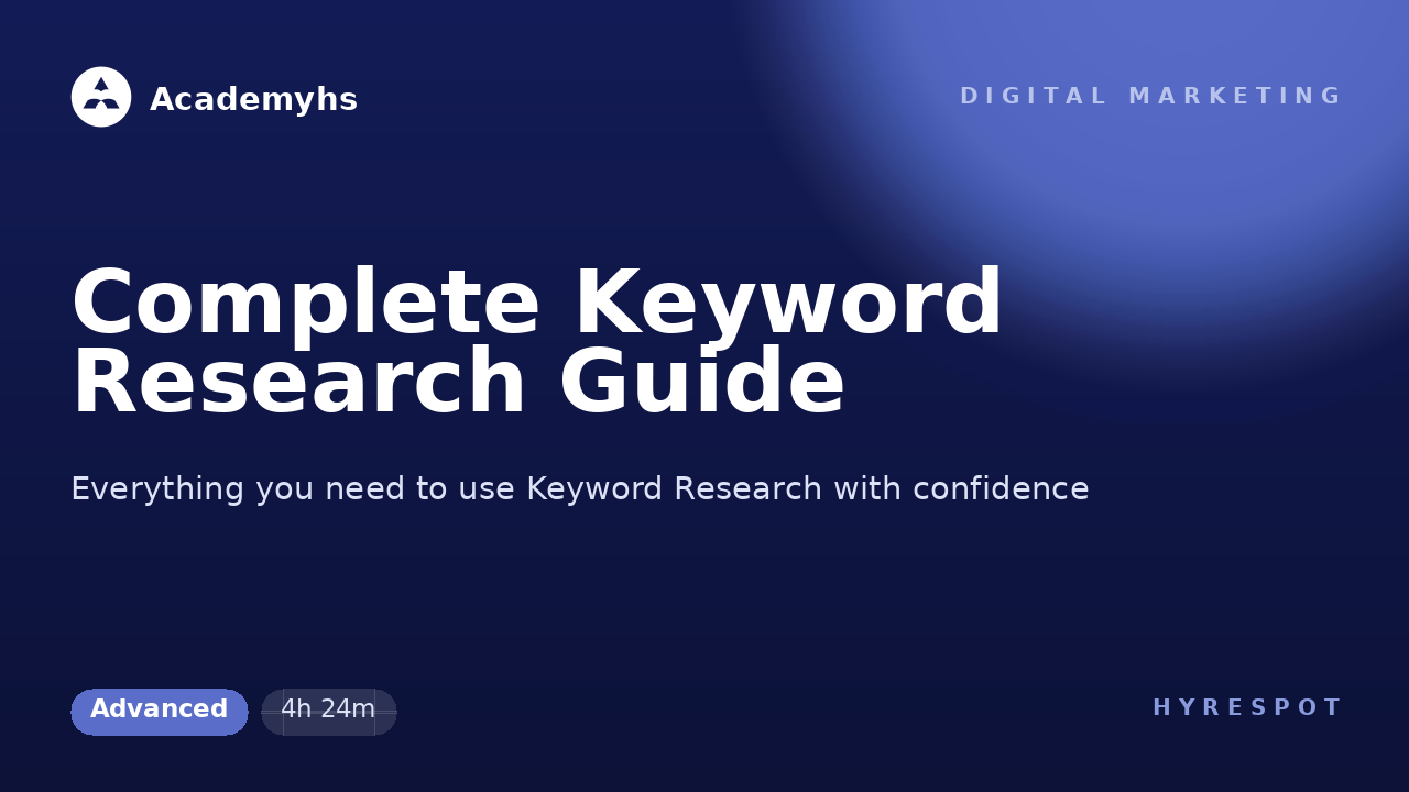 Complete Keyword Research Guide
