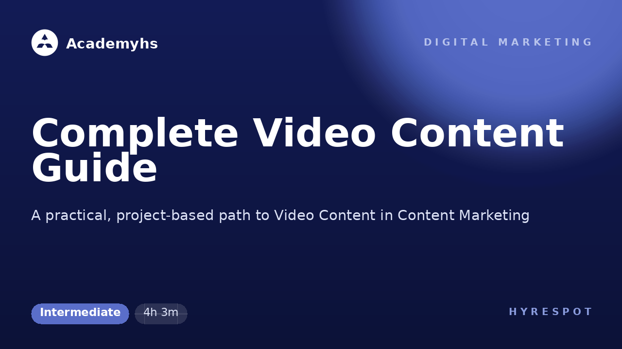 Complete Video Content Guide