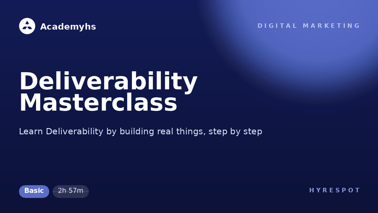 Deliverability Masterclass