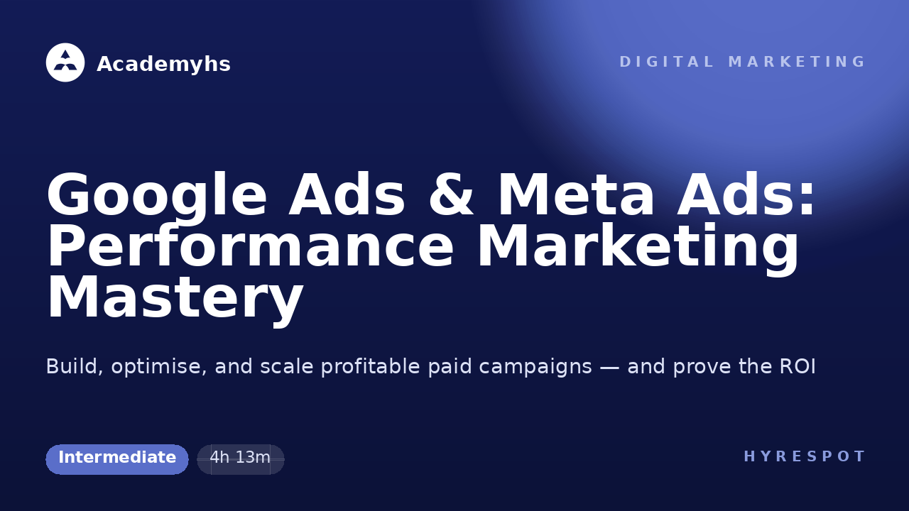 Google Ads & Meta Ads: Performance Marketing Mastery