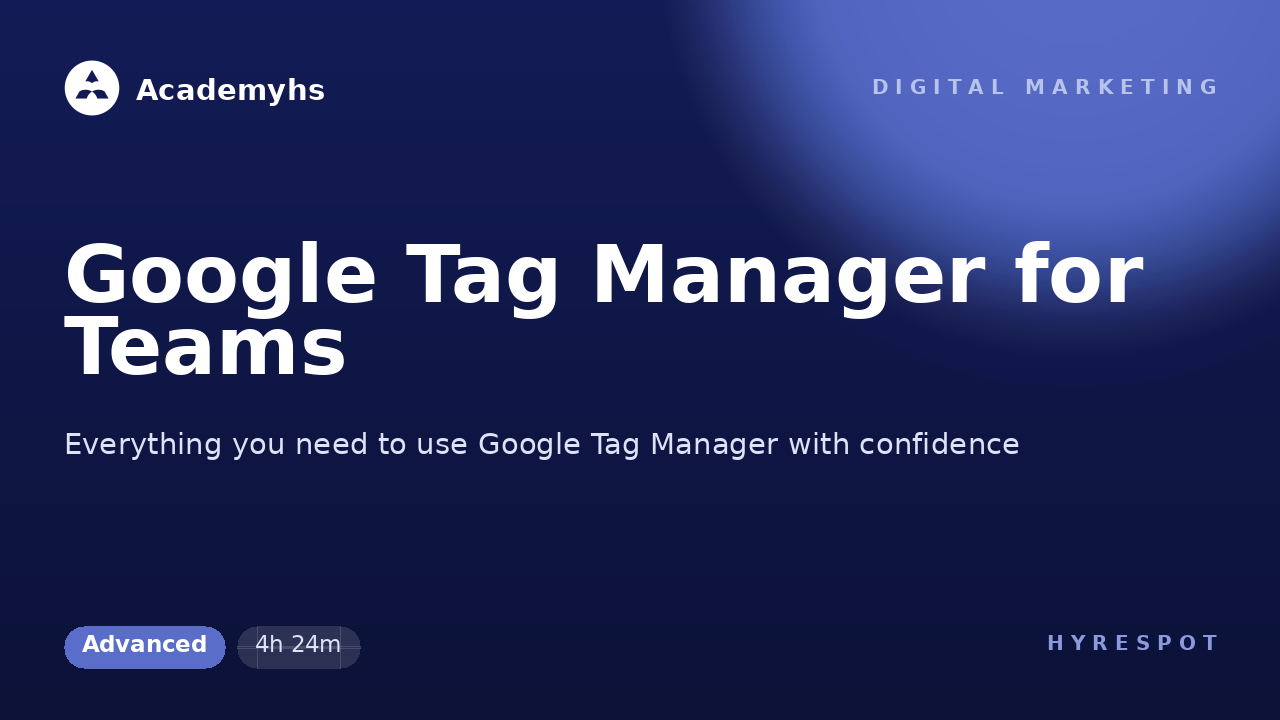 Google Tag Manager for Teams