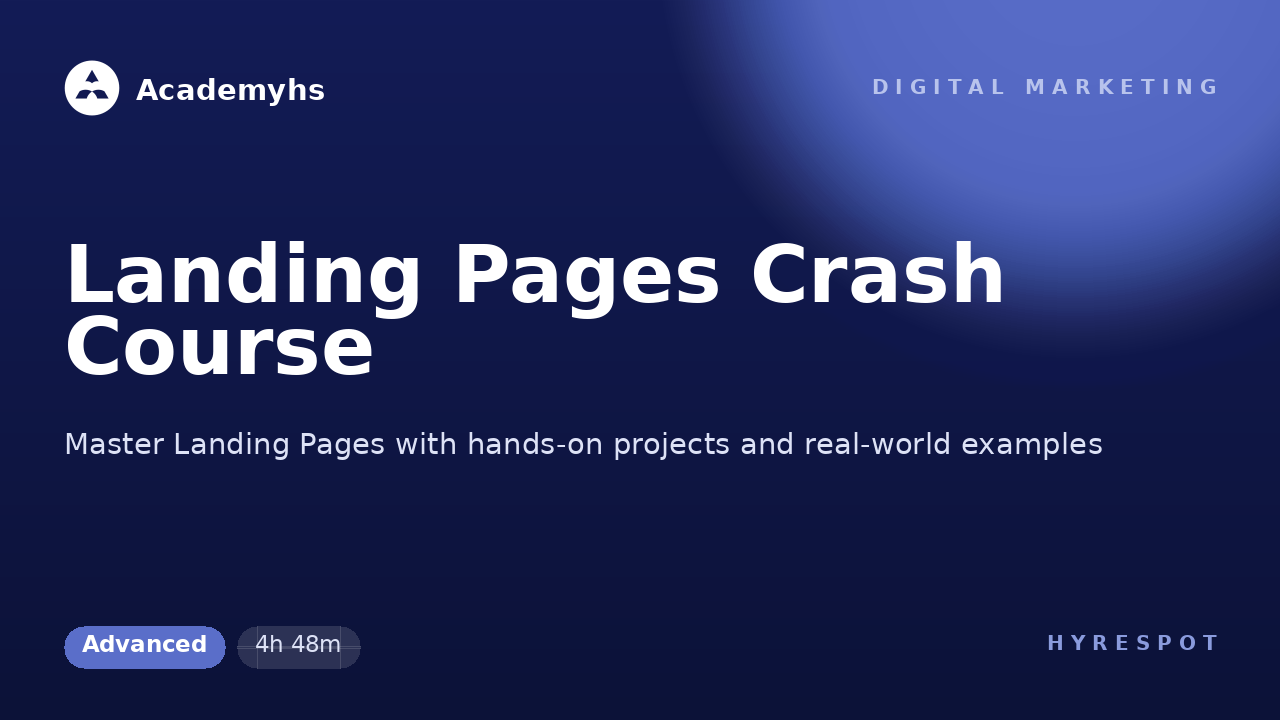Landing Pages Crash Course