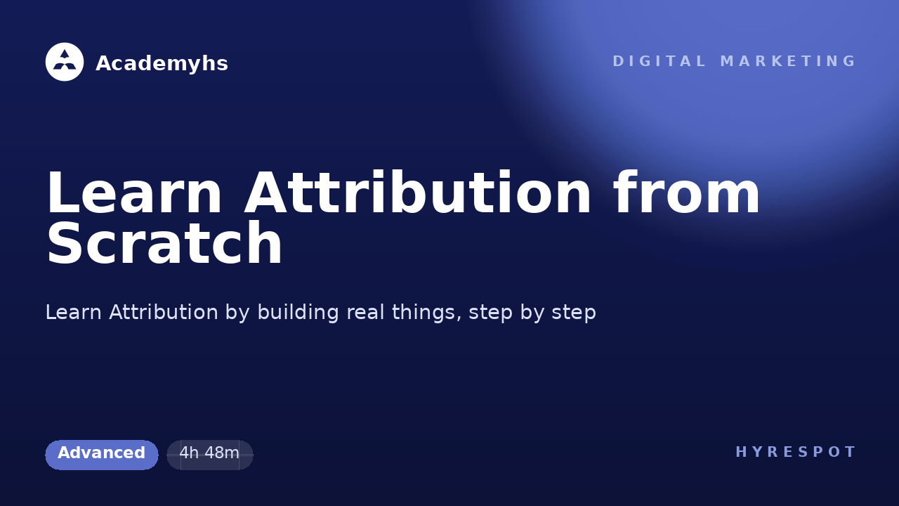 Learn Attribution from Scratch