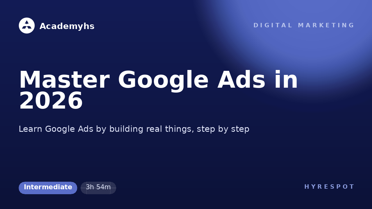 Master Google Ads in 2026