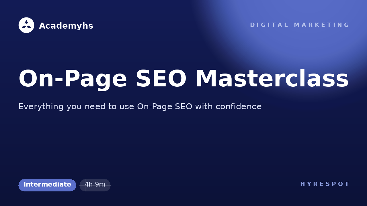 On-Page SEO Masterclass