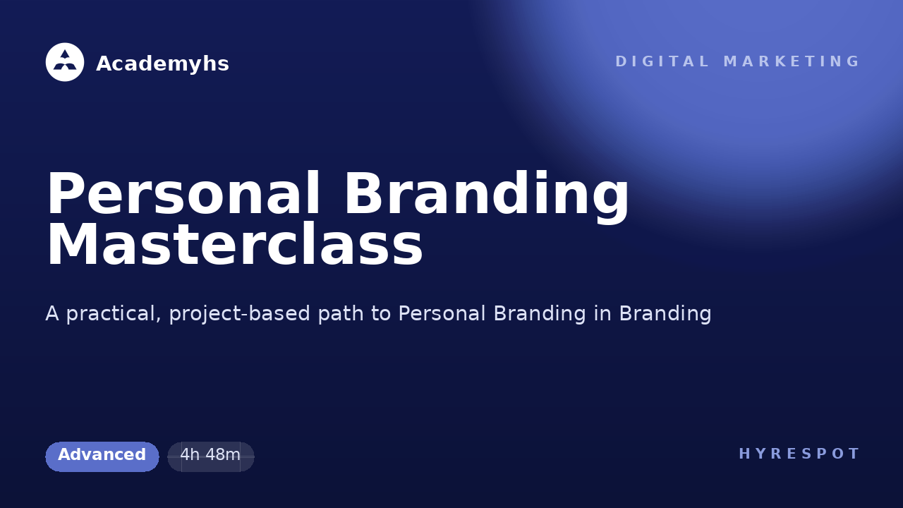 Personal Branding Masterclass