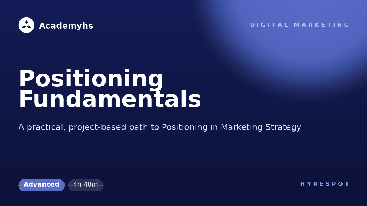 Positioning Fundamentals