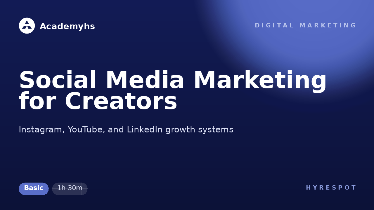 Social Media Marketing for Creators