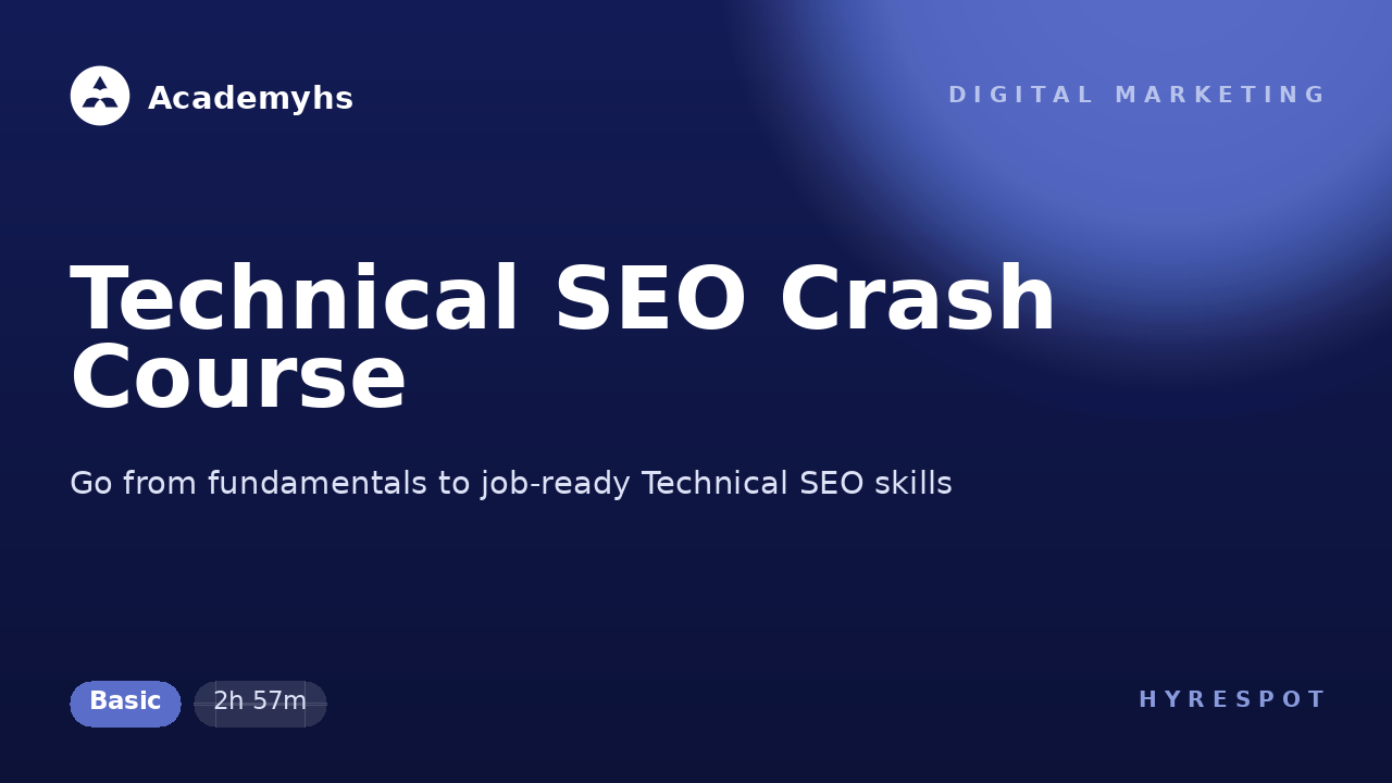 Technical SEO Crash Course