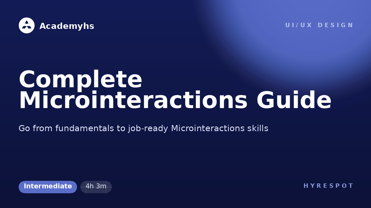 Complete Microinteractions Guide