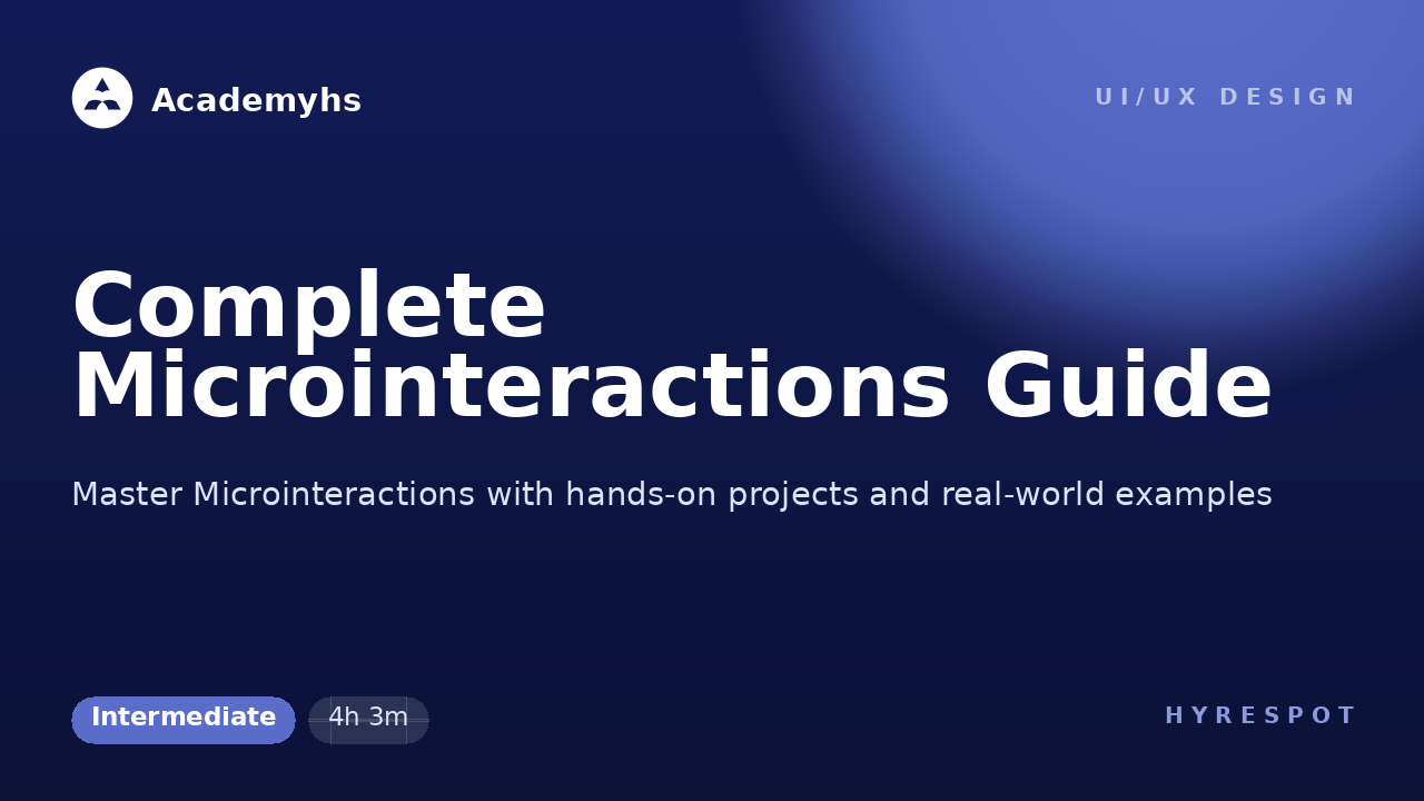 Complete Microinteractions Guide