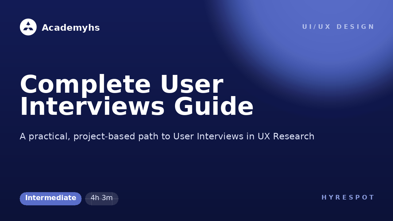Complete User Interviews Guide