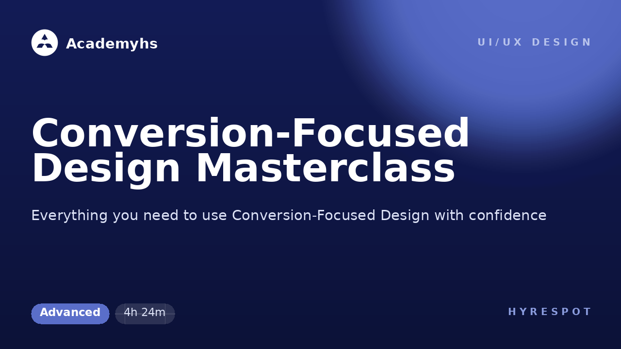 Conversion-Focused Design Masterclass