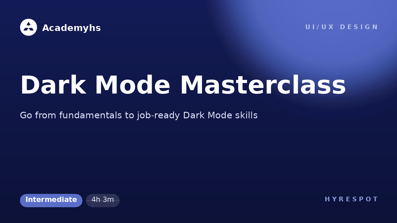 Dark Mode Masterclass