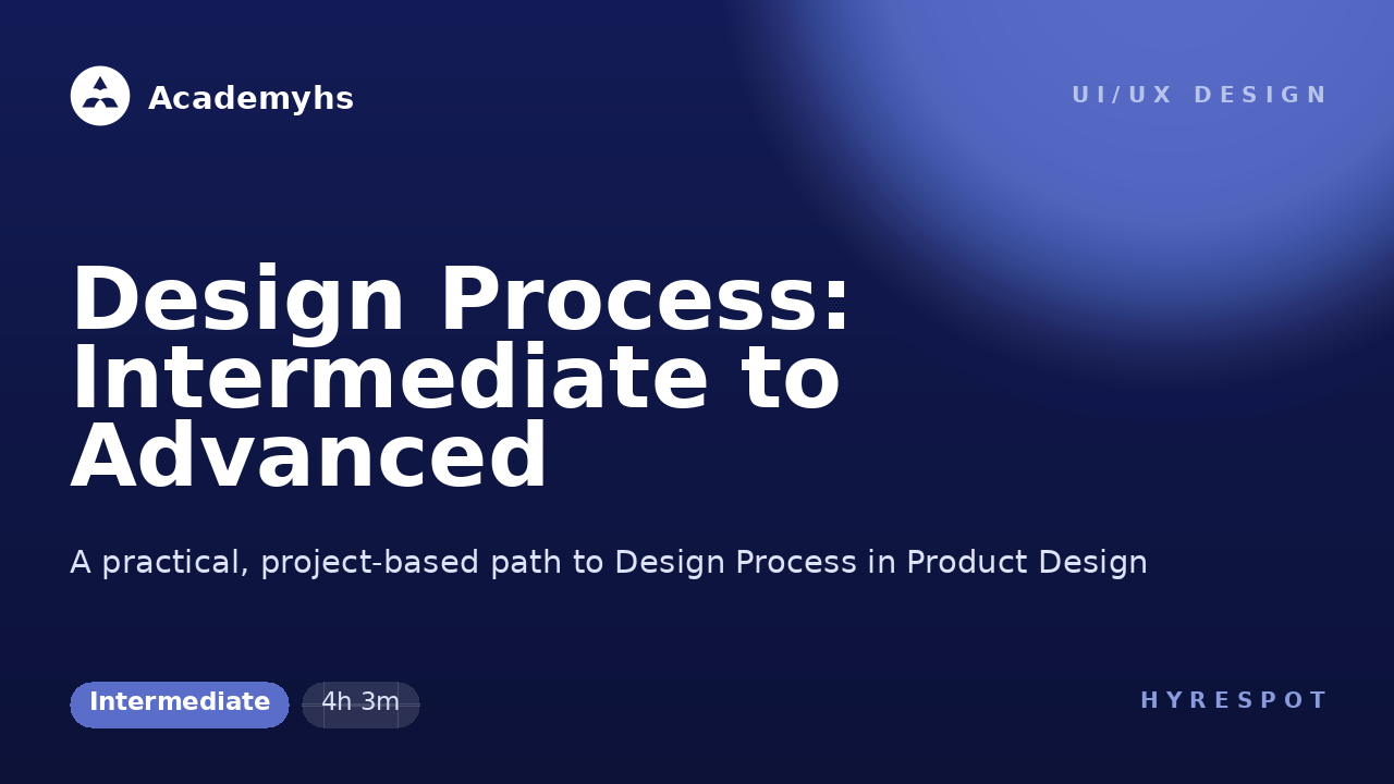Design Process: Intermediate to Advanced