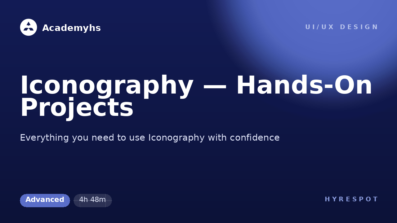 Iconography — Hands-On Projects