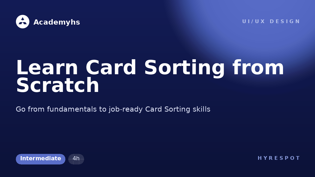 Learn Card Sorting from Scratch
