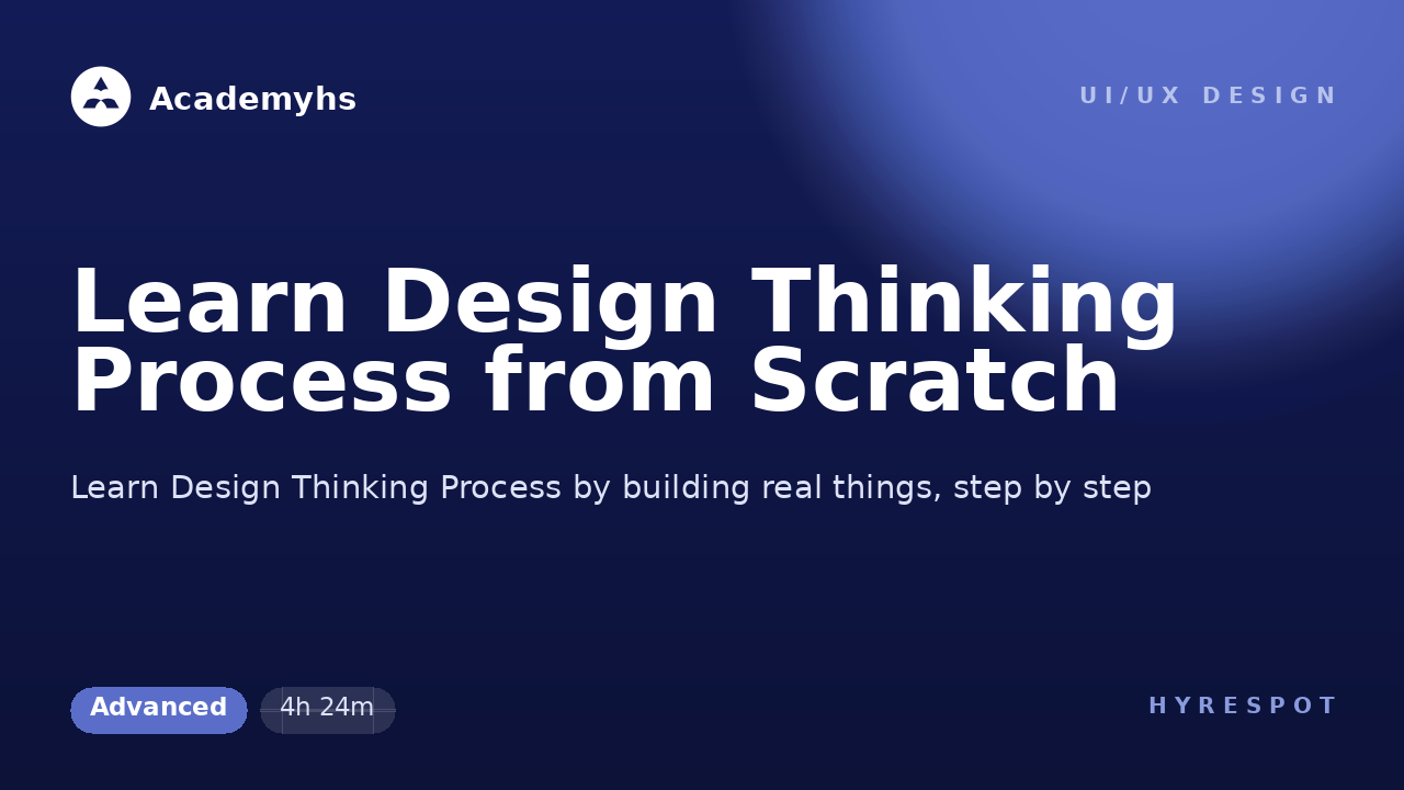 Learn Design Thinking Process from Scratch