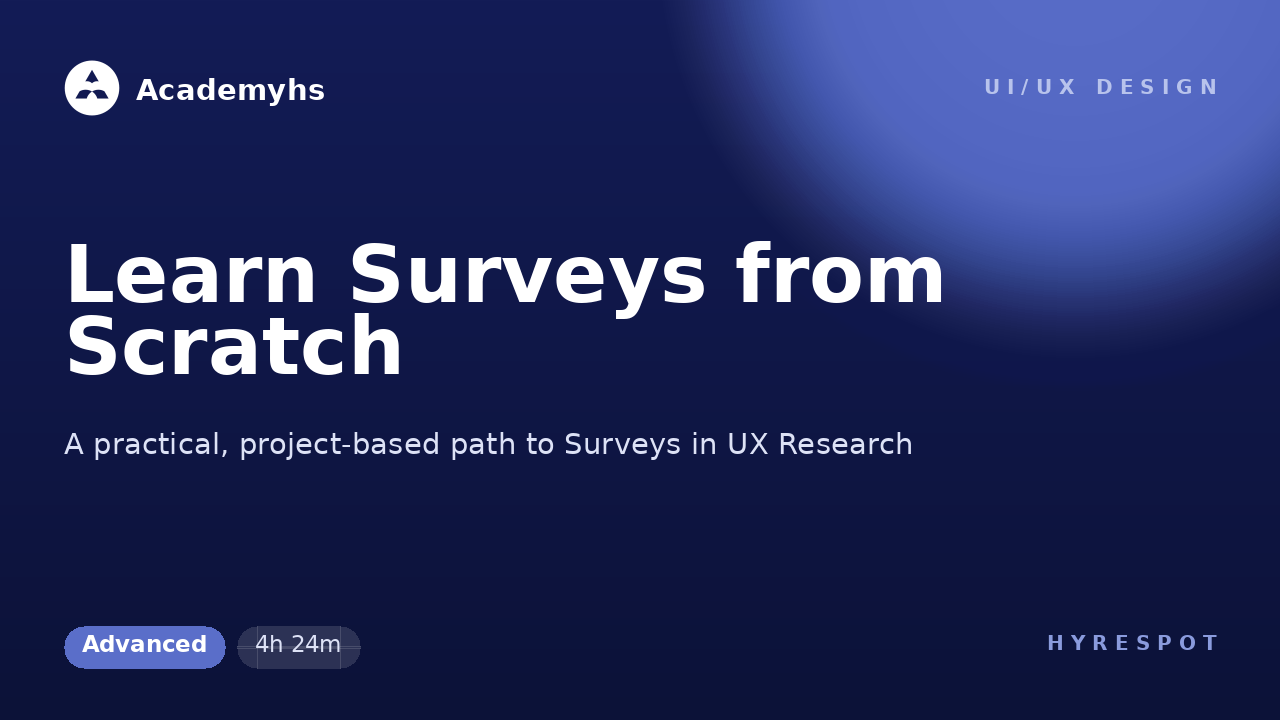 Learn Surveys from Scratch