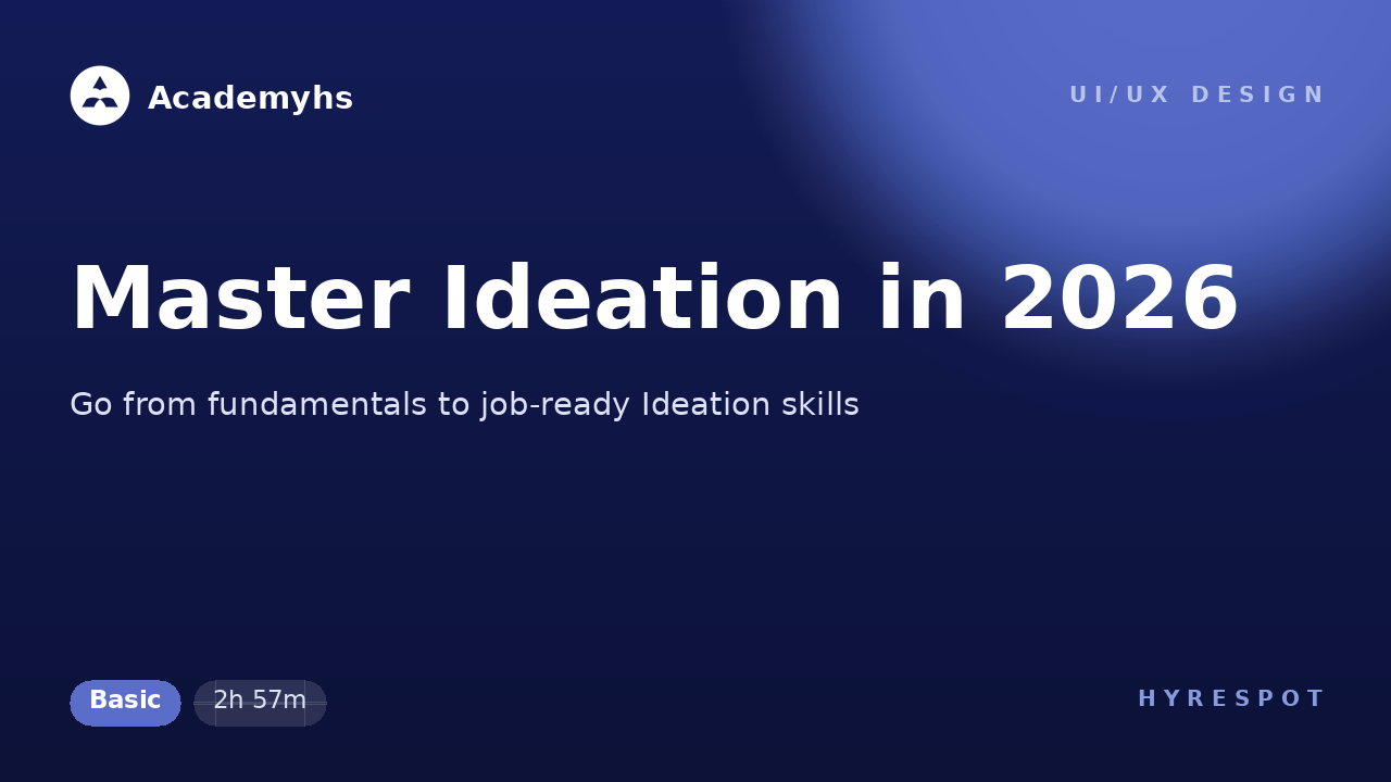 Master Ideation in 2026